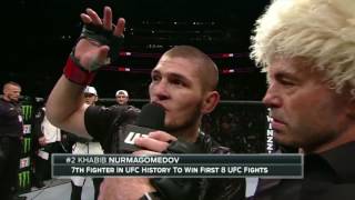 UFC 205 Khabib Nurmagomedov Octagon interview [upl. by Tuorah685]