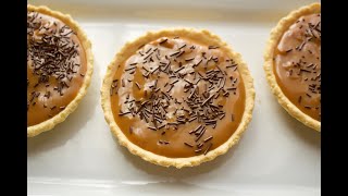 Easy Caramel Tart Recipe  School Diner Recipe  Tasty Time [upl. by Helmer964]