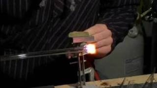 Glass Blowing Basics  How to Round Out a Tube with Glass Blowing [upl. by Leake414]