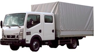 Обзор Nissan Cabstar сдвоенная кабина Борттент фургон 16м3 7 европаллет [upl. by Bruni760]