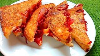 सिर्फ 5 मिनट में बनाए शलजम sandwich bina jyada ingredients ke sandwich with 5 mints [upl. by Maybelle]