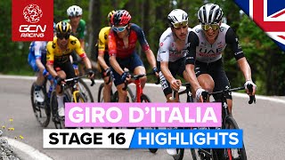 The GC Battle Finally Explodes In The Mountains  Giro DItalia 2023 Highlights  Stage 16 [upl. by Cai]