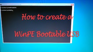 How to create a WinPE Bootable USB [upl. by Plate]