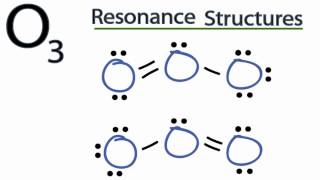 O3 Resonance Structures Ozone [upl. by Kreit942]