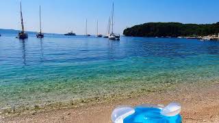 Kalami beach Kassopei Corfu island Greece my favorite place in Corfu [upl. by Elleon]