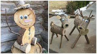 Beautiful garden crafts made of old wood 80 ideas for inspiration [upl. by Rosemari303]