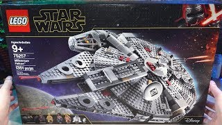 Pure build LEGO Star Wars Millennium Falcon 75257 in real time [upl. by Balling658]