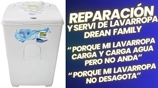 Reparación y Serví de Lavarropa Drean Family problema carga agua pero no anda y porque no desagota [upl. by Lody]