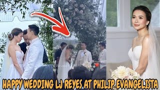 Lj Reyes at Philip Evangelista WEDDING at New YorkLj Reyes NATAWA Noong EXCHANGING OF VOWS nila [upl. by Scrivenor565]