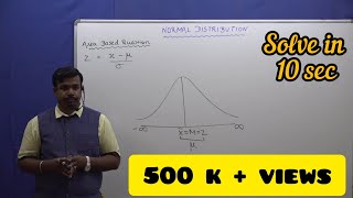 NORMAL DISTRIBUTION Area Under Normal Curve  Easiest Method  Probability [upl. by Knudson]