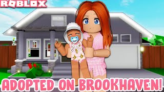 👶 GETTING ADOPTED ON BROOKHAVEN 🏡  Roblox Roleplay [upl. by Atived]