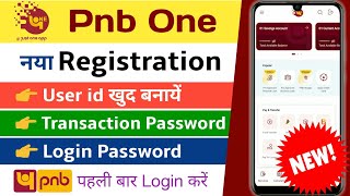 Pnb one app me user id kaise banaye  PNB one Registration  pnb one password kaise banaye  pnb [upl. by Brackely]