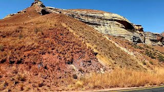 Dolerite Dyke  Geology  Free State  South Africa  Golden Gate  Sandstones [upl. by Nirok]