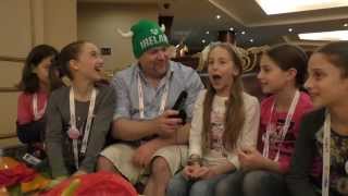 Eurovision Ireland Meets Lizi Pop from Georgia at Junior Eurovision 2014 [upl. by Lugar33]