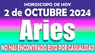 ARIES ♈️ 🙏 ALGO ASOMBROSO TE SUCEDE 🙏 HOROSCOPO DE HOY 2 DE OCTUBRE 2024 💖 HOROSCOPO ARIES AMOR 💖 [upl. by Michaella]