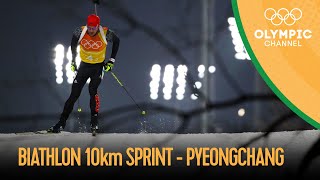 Mens 10km Sprint  Biathlon  PyeongChang 2018 Replays [upl. by Riorsson]