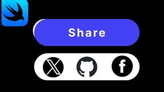 SwiftUI Tutorial Share Button Animation [upl. by Gschu]