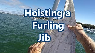 Hoisting a Furling Jib  Sail Fanatics [upl. by Dareece475]