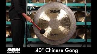 Sabian 40quot Chinese Gong [upl. by Legnaleugim670]