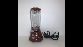 Waring Pro Blender PBB204 Red Model WF2111211 Mid Century Modern Commercial [upl. by Ennaitsirk666]