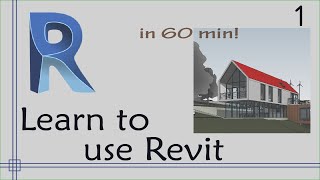 Revit  Complete Tutorial for Beginners  Learn to use Revit in 60 minutes  Part 1 [upl. by Ganley]