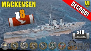 Mackensen 8 Kills amp 173k Damage  World of Warships Gameplay [upl. by Ecirahs193]