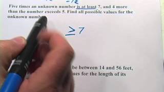 Word Problems with Linear Inequalities [upl. by Laehcim316]