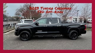 2023 Tundra Crewmax Limited TRD OffRoad walk around and inventory updated [upl. by Tannie]