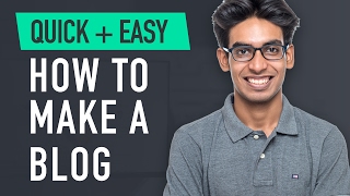 How to Make a Blog  Quick amp Easy [upl. by Eletnahc947]