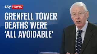 Grenfell Tower deaths were all avoidable and residents were badly failed inquiry chair says [upl. by Asante]