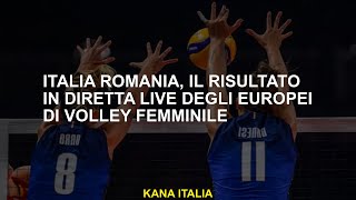 Italia Romania il risultato live dei campionati europei di pallavolo [upl. by Ennaisoj]