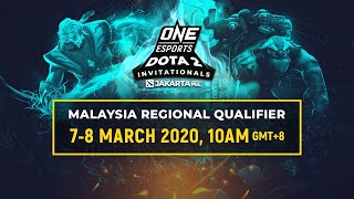 Full Event Malaysia Regional Qualifier Day 1  ONE Esports Dota 2 Jakarta Invitational [upl. by Slavic]