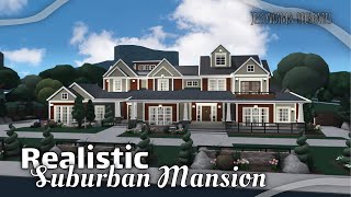 RobloxBloxburg  Realistic Suburban Mansion 413k tour  speedbuild [upl. by Atilrep407]