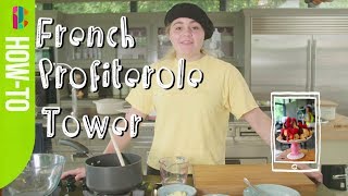 How to make a profiterole tower  Tilly Ramsay Recipe [upl. by Howzell]