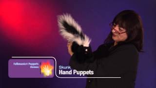 Folkmanis® Skunk Puppet Demo [upl. by Katt]