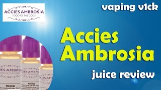 Ambrosia By Accies The Mix Lair Juice Review [upl. by Brosine]