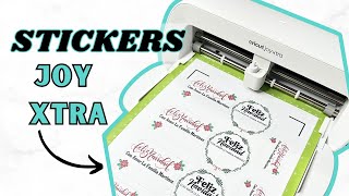 COMO HACER STICKERS Con La Cricut Joy Xtra 🖨️✂️ [upl. by Onder]