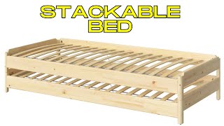 IKEA UTÅKER Review The Stackable Bed Solution For 2 Kids [upl. by Nnylyram]