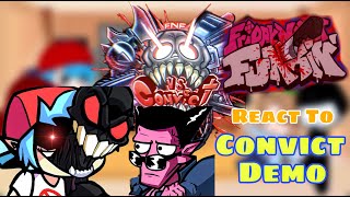 Convict DEMO  Extras  Fnf React To Fake BF  Picos SchoolNewgrounds Rumble [upl. by Assyl]