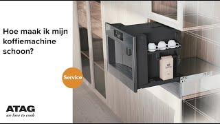 Hoe maak ik mijn koffiemachine schoon  ATAG Service [upl. by Asihtal]