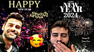 Erkan Meriç wishing happy new year 2024 to all Fansby Usman Creation [upl. by Erdnoid]