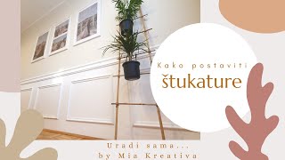 Dekorativne lajsne kako postaviti štukature na zid  Uradi samsama DIY [upl. by Alasteir]