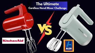 The Ultimate Cordless Hand Mixer Challenge KitchenAid vs Aldi Ambiano [upl. by Nesta]