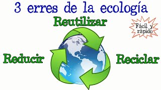 ♻️ Reducir Reutilizar y Reciclar 🚯 Fácil y Rápido  BIOLOGÍA [upl. by Spindell]