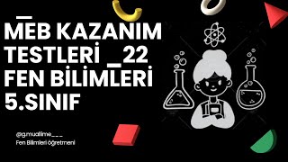 MEB Kazanım testleri 5 sınıf fen Bilimleri ışığın madde ile karşılaşması2 [upl. by Swehttam]