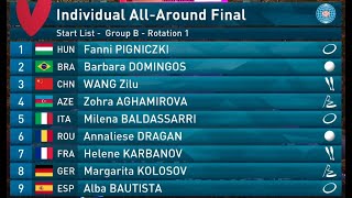 Ginnastica Ritmica  Mondiali  Finale allaround individuale  Group B  Valencia  26823 [upl. by Pember]