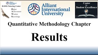 Quantitative Dissertation Methodology Section Video 10 Results [upl. by Tresa]