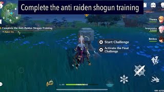 Complete the anti raiden shogun training Genshin Impact pgi6918 [upl. by Stoddard]