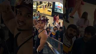 Crazy public reaction on shirtless bodybuilder 😱😂 girlsrection publicrecation bodybuilding [upl. by Blanche901]