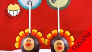 Decorar una Paleta de Torta con un PAVO de Acción de Gracias para Portatarjetas  Cupcake Addiction [upl. by Nilrev673]